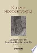 Libro El canon neoconstitucional