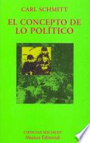 Libro El concepto de lo político