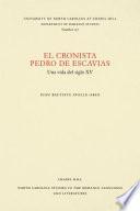 Libro El cronista Pedro de Escavias