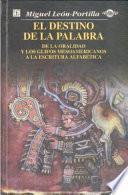 Libro El destino de la palabra