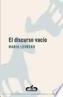 Libro El discurso vacío