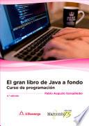 Libro El gran libro de Java a Fondo 4a Ed.