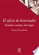 Libro El oficio de historiador