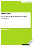 Libro El Portuñol. Un fenómeno como dialecto de contacto