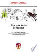 Libro El precontrato de trabajo