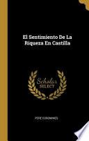 Libro El Sentimiento De La Riqueza En Castilla