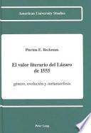 Libro El valor literario del Lázaro de 1555