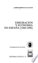 Libro Emigración y economía en España, 1960-1990