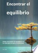 Libro Encontrar el equilibrio