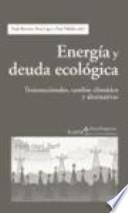 Libro Energía y deuda ecológica