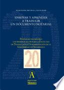 Libro Enseñar y aprender a traducir un documento notarial