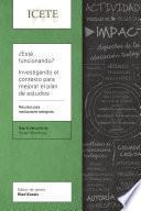 Libro ¿Está funcionando? Investigando el contexto para mejorar el plan de estudios