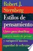 Libro Estilos de Pensamiento (Thinking Styles)