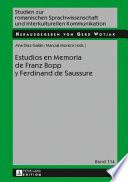 Libro Estudios en memoria de Franz Bopp y Ferdinand de Saussure