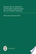 Libro Exilio en el espacio literario argentino de la posdictadura