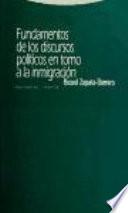 Libro Fundamentos de los discursos políticos en torno a la inmigración