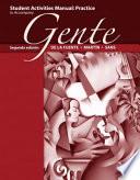 Libro Gente Student Activities Manual