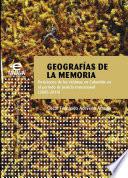 Libro Geografías de la memoria