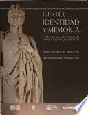 Libro Gesto, identidad y memoria