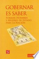 Libro Gobernar es saber
