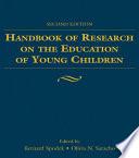 Libro Handbook of Research on the Education of Young Children