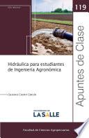 Libro Hidráulica para estudiantes de ingeniería agronómica