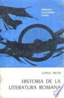 Libro Historia de la literatura romana