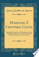 Libro Homenaje Á Cristóbal Colón