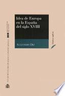 Libro Idea de Europa en la España del siglo XVIII