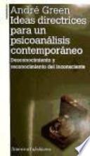 Libro Ideas directrices para un psicoanálisis contemporáneo