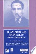 Libro Juan Porcar Montoliu. Obra Completa.