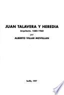 Libro Juan Talavera y Heredia