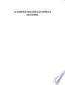 Libro La administración electrónica en España