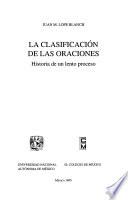 Libro La clasificación de las oraciones