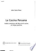 Libro La cocina peruana