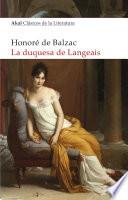 Libro La duquesa de Langeais