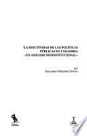 Libro La efectividad de las políticas públicas en Colombia