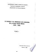 Libro La Iglesia y el obispado de Córdoba en la baja Edad Media