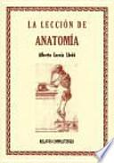 Libro La lección de anatomía