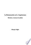 Libro La restauración en la arquitectura
