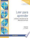 Libro Leer para aprender