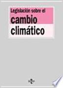 Libro Legislación sobre el cambio climático