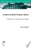 Libro Lenguas propias, lenguas ajenas/ Own languages, foreign languages