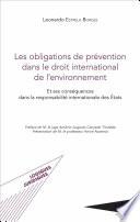 Libro Les obligations de prévention dans le droit international de l'environnement