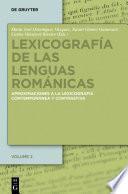 Libro Lexicografía de las lenguas románicas