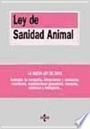 Libro Ley de sanidad animal