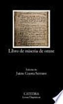 Libro Libro de miseria de omne