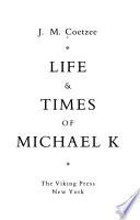 Libro Life & Times of Michael K