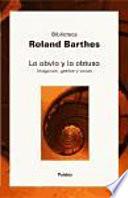 Libro Lo obvio y lo obtuso