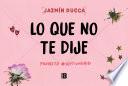 Libro Lo que no te dije